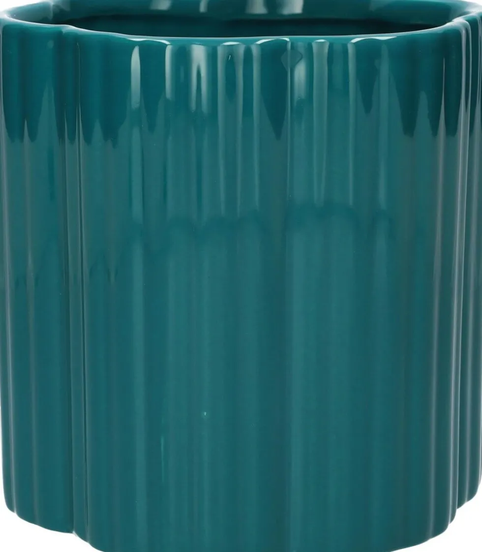 Duif bloempot Nova blauw D 14 H 14 cm