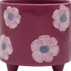 Duif bloempot op poten Hilaria paars D 12 H 11 cm