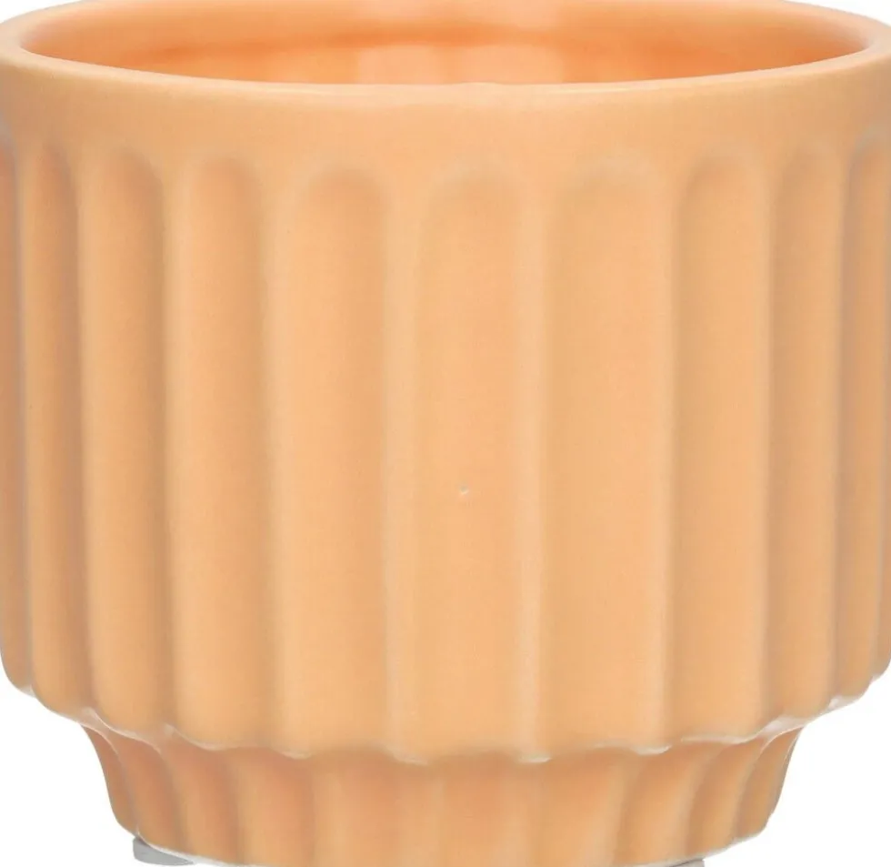 Duif bloempot op voet Vectra oranje D 8 H 7 cm