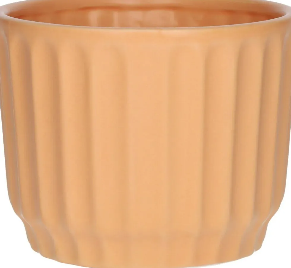 Duif bloempot op voet Vectra oranje D 12 H 9,5 cm
