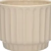 Duif bloempot op voet Vectra taupe D 13,2 H 10,5 cm