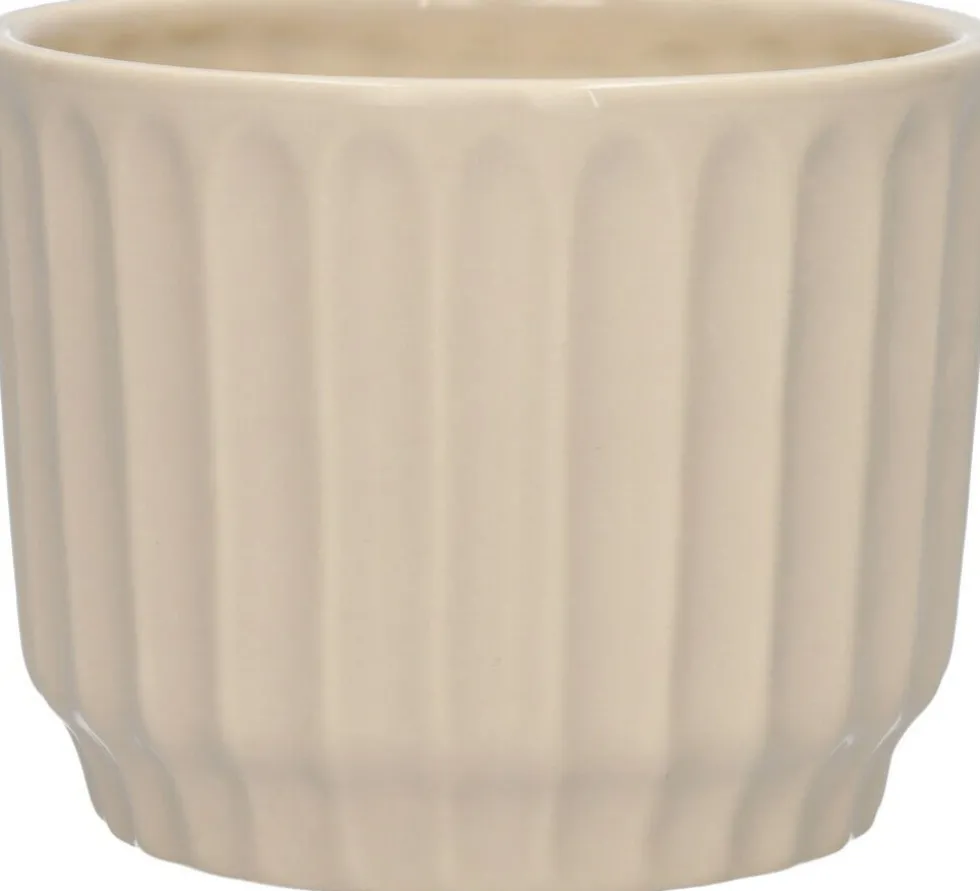 Duif bloempot op voet Vectra taupe D 12 H 9,5 cm