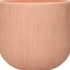 Duif bloempot Perzik oranje D 21 H 19 cm