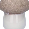 Duif bloempot Pilz grijs / wit D 12,2 H 12,8 cm