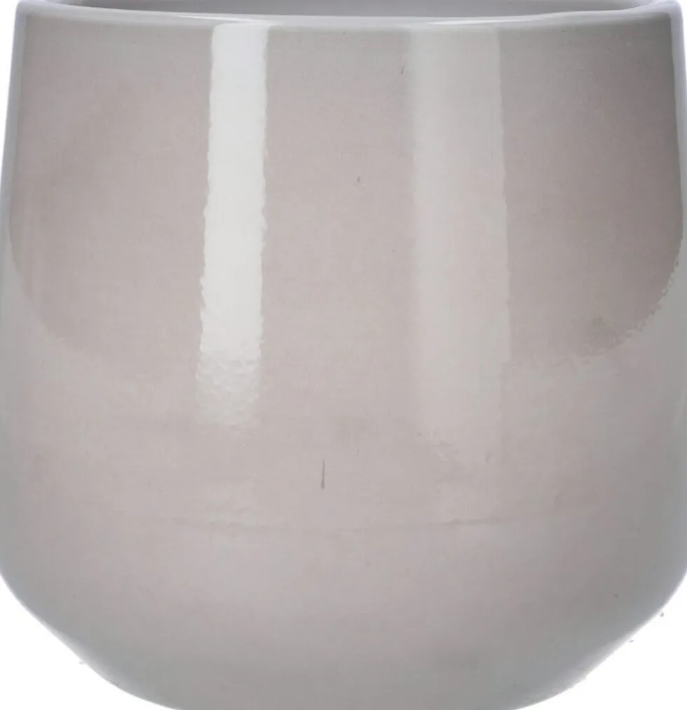 Duif bloempot Puglia taupe D 14,5 H 13,5 cm