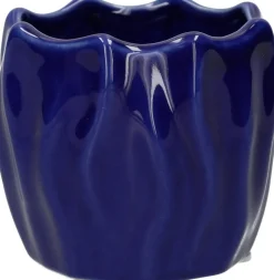 Duif bloempot Sari blauw D 8,7 H 7,3 cm