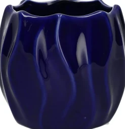 Duif bloempot Sari blauw D 13,3 H 12 cm