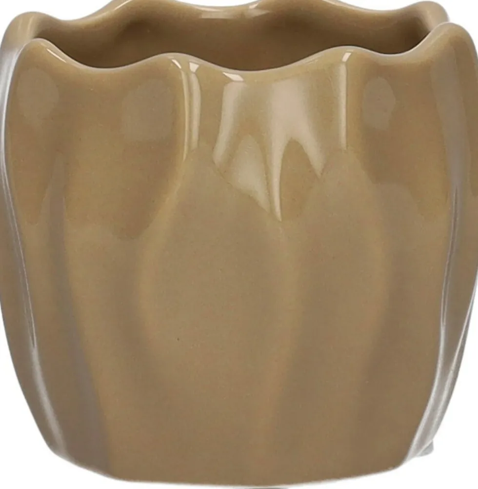 Duif bloempot Sari bruin D 8,3 H 7,3 cm