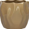 Duif bloempot Sari bruin D 16,8 H 14,2 cm