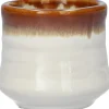 Duif bloempot Stuart wit / bruin D 8,3 H 7,4 cm