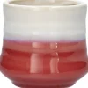 Duif bloempot Stuart wit / rood D 8,3 H 7,4 cm