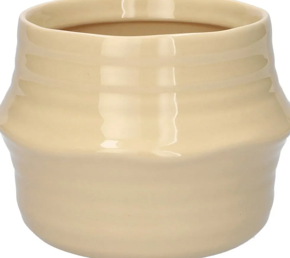 Duif bloempot Valino beige D 14,3 H 10,6 cm