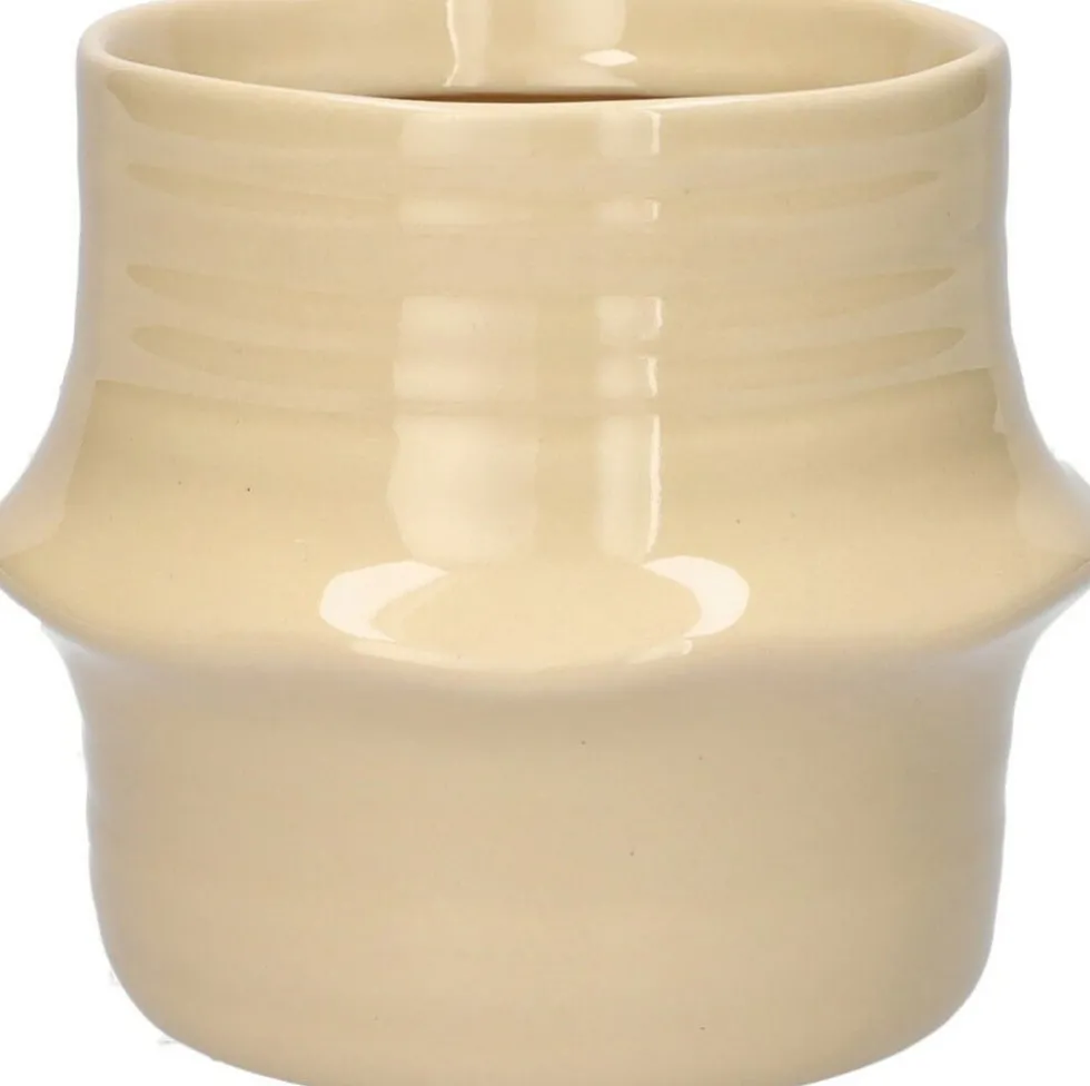 Duif bloempot Valino beige D 13 H 11,1 cm