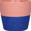 Duif plantenmand Riley duotoon roze / blauw D 6,8 H 5,2 cm