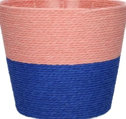 Duif plantenmand Riley duotoon roze / blauw D 6,8 H 5,2 cm