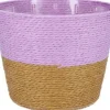 Duif plantenmand Riley duotoon paars / bruin D 19 H 16 cm