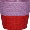 Duif plantenmand Riley duotoon paars / rood D 13,3 H 11 cm