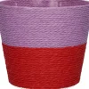 Duif plantenmand Riley duotoon paars / rood D 15,3 H 13 cm