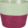Duif plantenmand Riley duotoon groen / paars D 19 H 16 cm