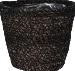 Duif plantenmand Roan zwart D 16,2 H 13,3 cm