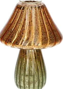 Duif vaas Amanita bruin / groen D 10 H 13 cm