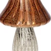 Duif vaas Amanita bruin / zilver D 10 H 13 cm