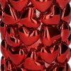 Duif vaas Hart rood D 10 H 18 cm