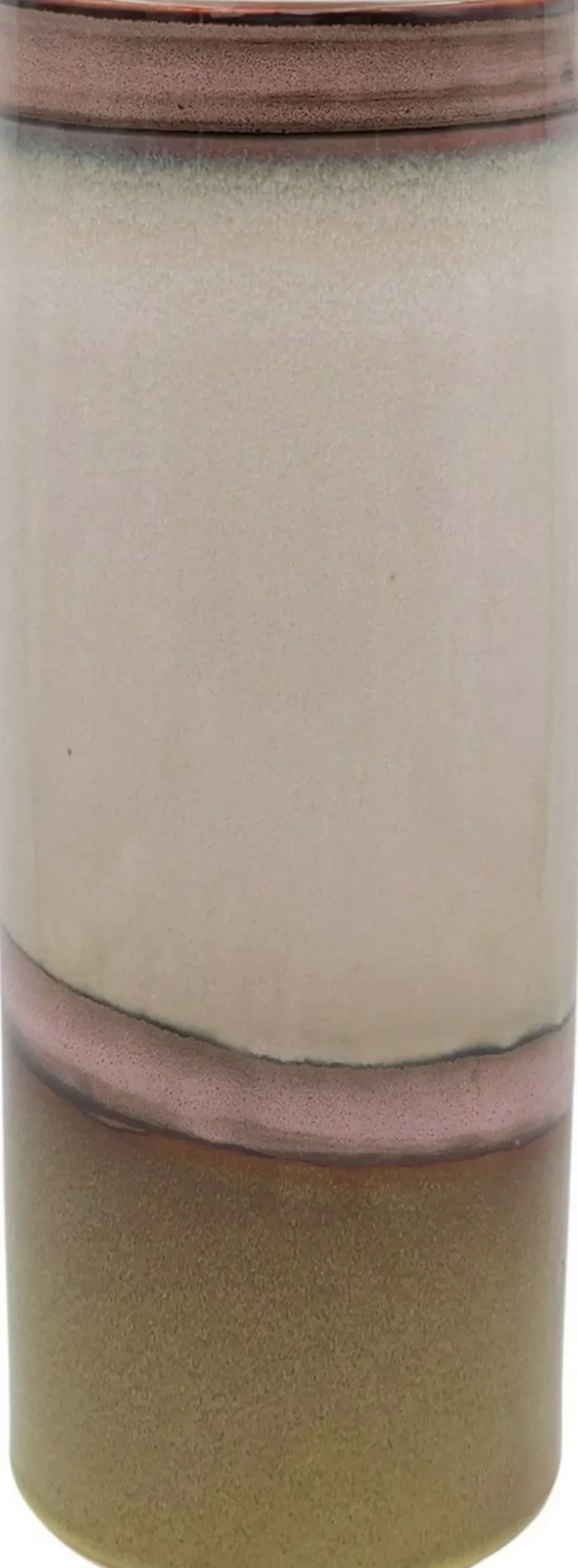 Duif vaas Horizon roze / groen / crème D 13 H 35,2 cm