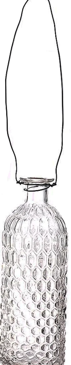 Duif vaas Louvre transparant D 7 H 20 cm