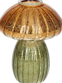 Duif vaas Portcini bruin / groen D 9 H 11,6 cm
