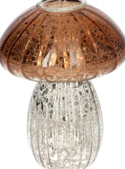 Duif vaas Portcini bruin / zilver D 9 H 11,6 cm