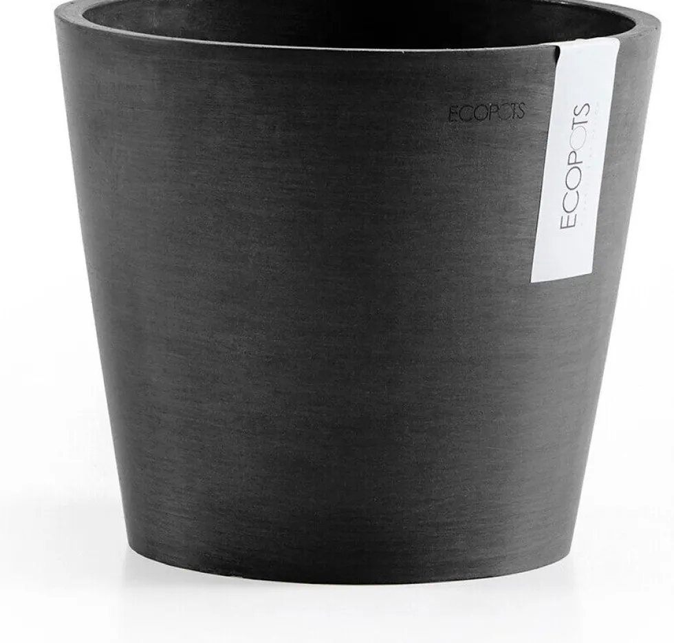 Ecopots bloempot Amsterdam donkergrijs D 20 H 17,1 cm