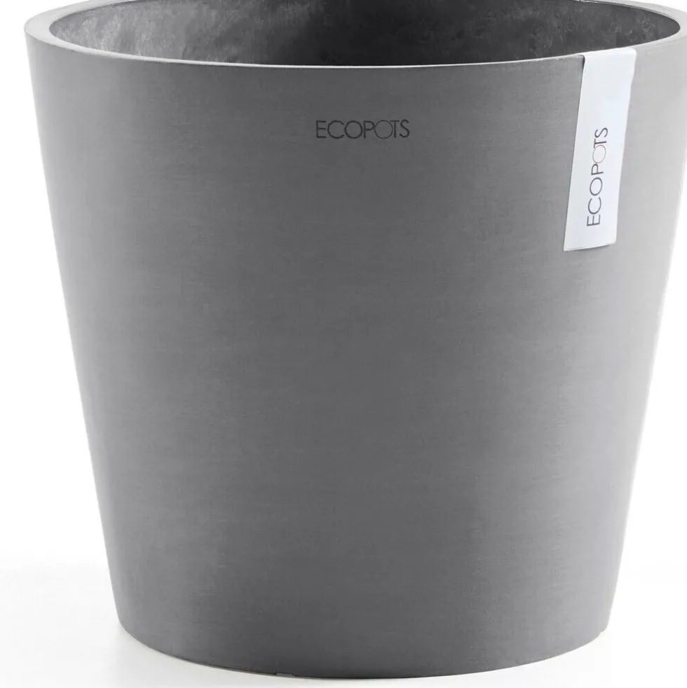 Ecopots bloempot Amsterdam grijs D 25 H 22 cm