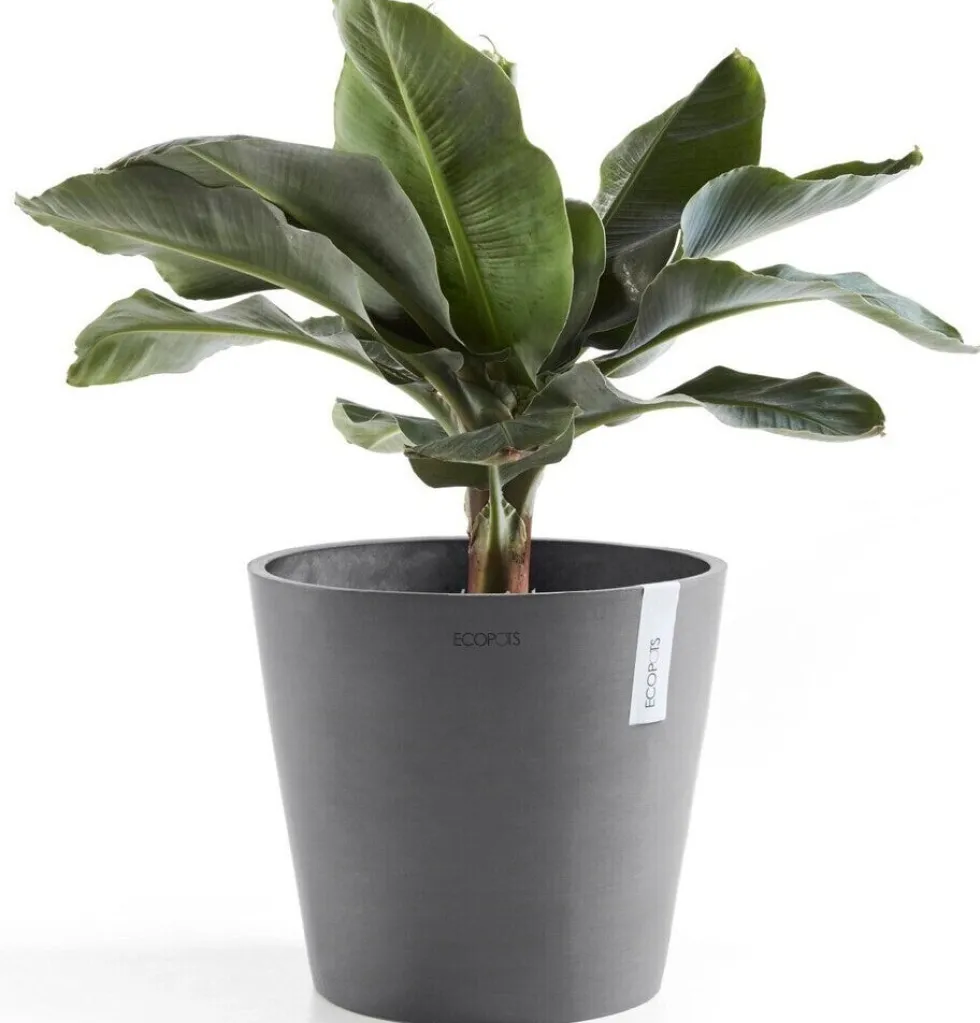 Ecopots bloempot Amsterdam grijs D 25 H 22 cm