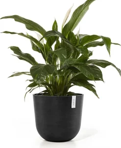 Ecopots bloempot Oslo donkergrijs D 45 H 39,2 cm