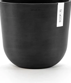 Ecopots bloempot Oslo donkergrijs D 25 H 21,8 cm