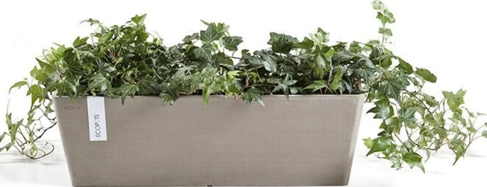 Ecopots plantenbak Bruges taupe 65 x 20 x 20 cm