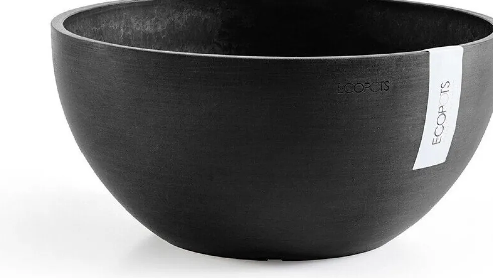 Ecopots plantenschaal Brussels donkergrijs D 25 H 12 cm