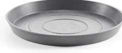 Ecopots plantenschotel Amsterdam grijs D 36,5 H 3,5 cm