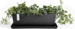 Ecopots plantenschotel Bruges donkergrijs 67,3 x 15,5 x 2,8 cm