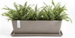 Ecopots plantenschotel Bruges taupe 47,3 x 19,5 x 2,6 cm