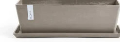 Ecopots plantenschotel Bruges taupe 47,3 x 19,5 x 2,6 cm