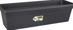Elho balkonbak Green Basics zwart 39,3 x 16,5 x 14 cm