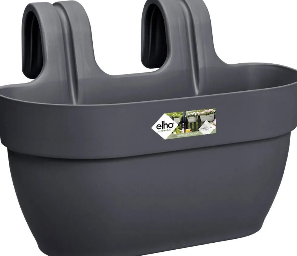Elho balkonbak Vibia Campana Easy Hanger antraciet 36 x 24,1 x 26,5 cm