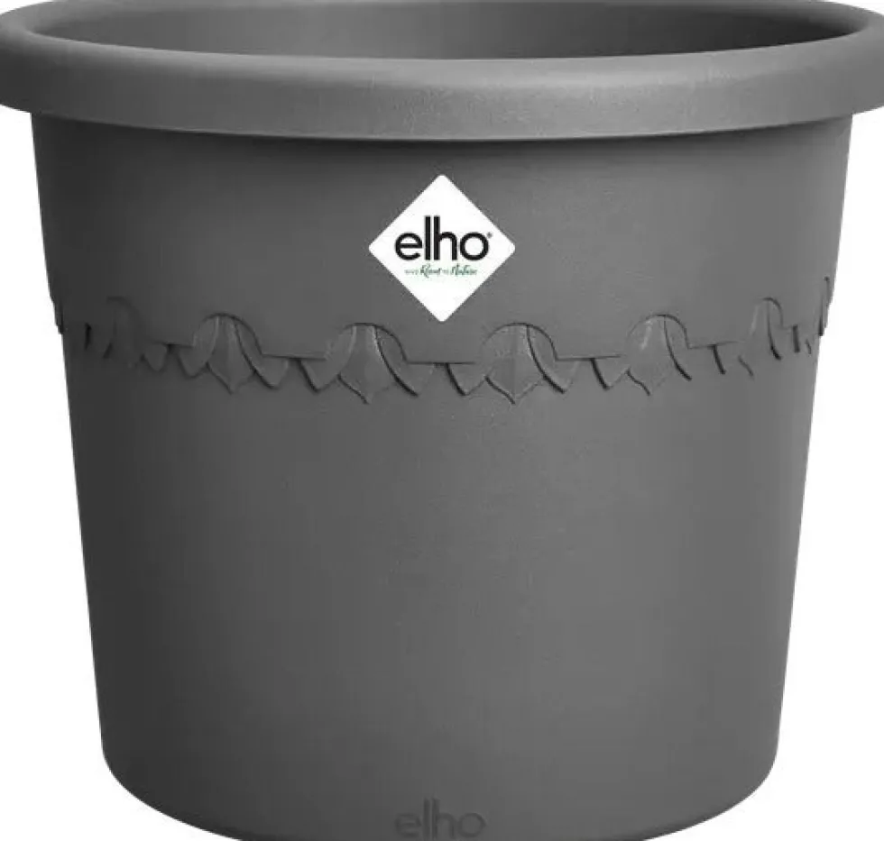 Elho bloempot Algarve antraciet D 29 H 34,5 cm