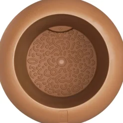 Elho bloempot Amber Roll bruin D 43 H 58 cm