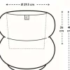 Elho bloempot Amber Roll bruin D 43 H 40 cm