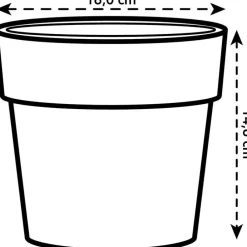 Elho bloempot B for original rond D 16 H 14,6 cm wit