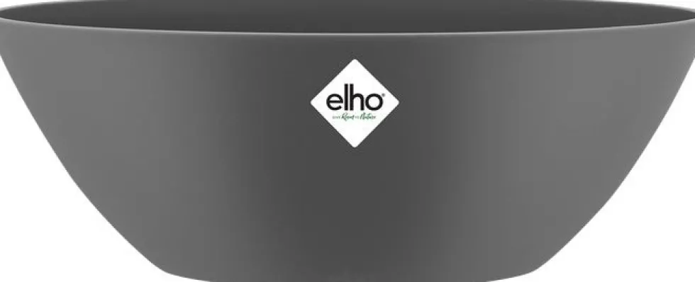Elho bloempot Brussels antraciet 36 x 16 x 13,1 cm