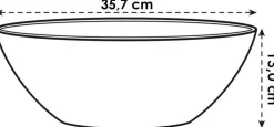 Elho bloempot Brussels diamond wit D 16,5 H 13 cm